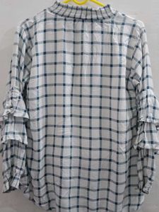 Checkered Hi-Lo Top