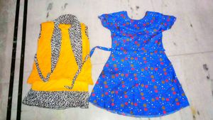 Girls' Dress & Vest Set