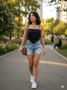 H&M Black Strapless Tube Top