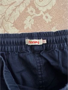 Navy Blue Casual Chino Pants