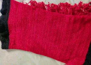 Warm Woollen Stole In maroon
