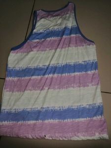Tie-Dye Striped Tank Top
