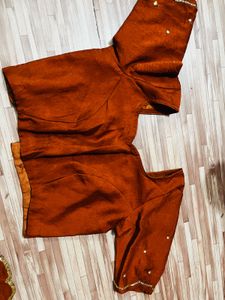 Crushed tissue silk saree new