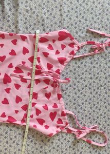 pink heart printed bodycon dress 💗💌