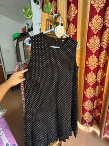 Chic Black Polka Dot Dress