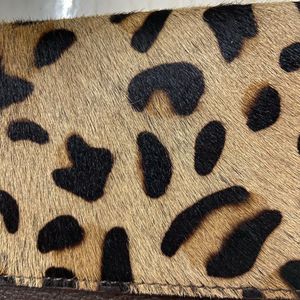 Leopard Print &amp; Leather Wallet