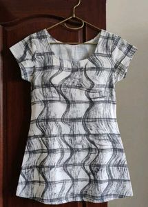 short Kurti with lace detailing