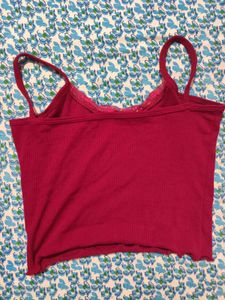 Y2K Lace Trim Cami Top