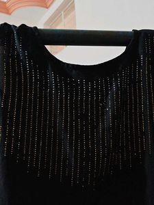Black Embellished Ethnic Gown