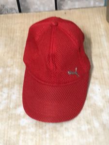 Puma Red Mesh Baseball Cap