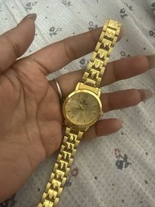 Gold-Tone Titan Watch