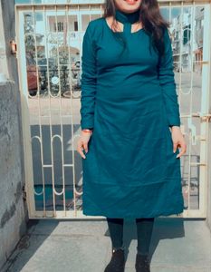 Women Dark Blue Kurta