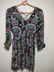 Boho Paisley Print Dress