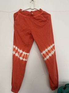 Orange Tie-Dye Joggers and top