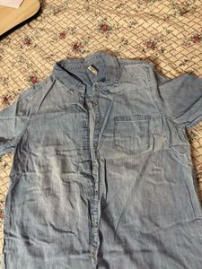 Classic Blue Denim Shirt for Women