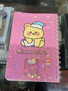 Cute Bear Spiral Journal with stickers