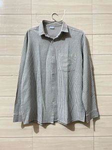 Striped Long Sleeve Button-Down Shirt