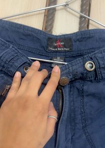 Stylish Blue Cargo Pants