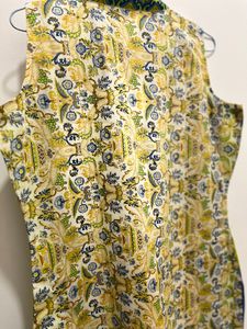 Green &amp; Off White Kurti