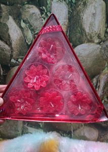 Beautiful Shimmer Candles Box Packed