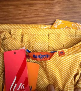 Yellow Embroidered Kurta and Palazzo Set