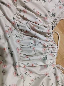 white floral dress