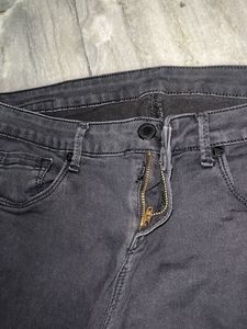 black distressed jeans