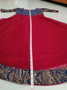 Red Anarkali Gown