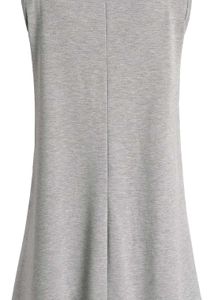 Grey Sleeveless Casual Top