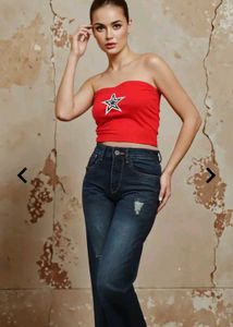 Red Star Tube Top