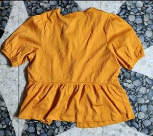 shein orange casual trendy Top