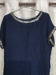 Sparkling Navy Blue Dress