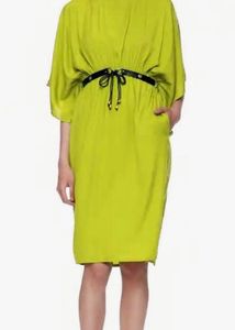 Chic Lime Green Kaftan Dress