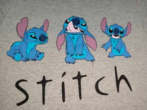 Disney Grey T Shirt Cute Stitch