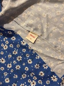Blue Floral Midi Dress