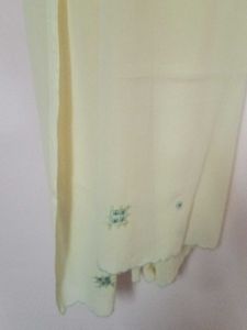 Light Yellow Embroidered Dupatta