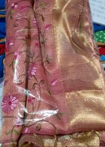 🔥without tag brand new Banarasi tissue silk saree