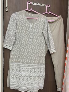 100%cotton branded chikan work suit