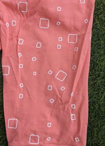 Night Suit Tshirt Peach Color Xl Size Branded