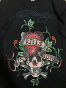Ed Hardy "Love Kills Slowly" Graphic Tee.