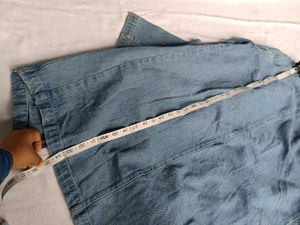 Women's Blue Denim Long Jacket