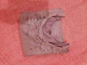 Elegant onion  Pink Lace Dress