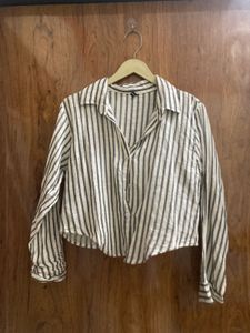 Striped Button-Down Shirt