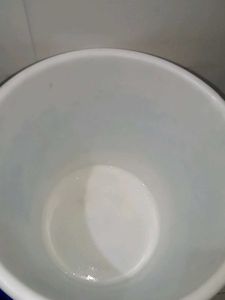 Blue Floral Plastic Bucket