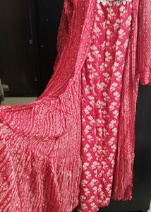 Red Dress And Jacket Set- Label DC