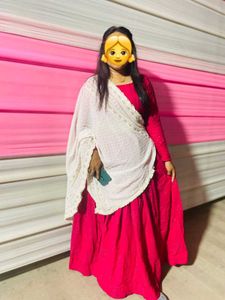 Beautiful Pink Chaniyacholi with Dupatta