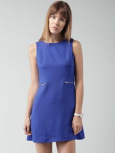 Newlook Blue Sleeveless Sheath Dress