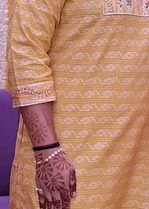 New Yellow Embroidered Kurta