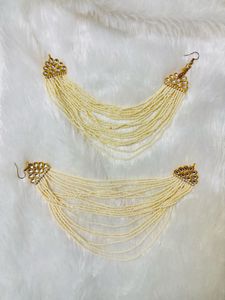 Elegant Beaded Tassel Earrings