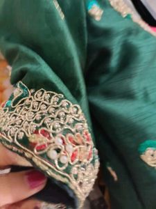 Designer saree with blause red sare